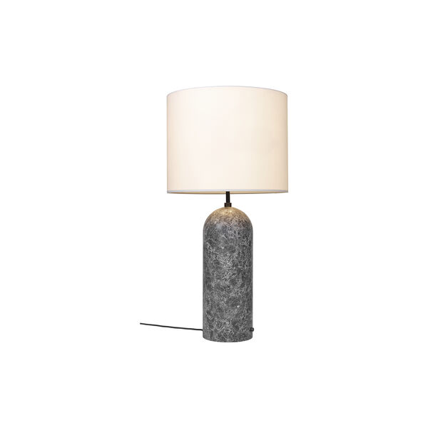 Gravity XL låg golvlampa, grå marmor/vit Gravity XL låg golvlampa, grå marmor/vit, GUBI