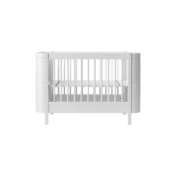Wood Mini+ Cot Bed excl. Junior Kit 68x122 cm, white Wood Mini+ Cot Bed excl. Junior Kit 68x122 cm, white, Oliver Furniture