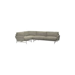 Lissoni&trade; PL114 Left Sofa, Moss 0015, Fritz Hansen