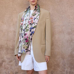 TROPICAL&nbsp;SYMMETRY&nbsp;Scarf, pink, Bella Ballou