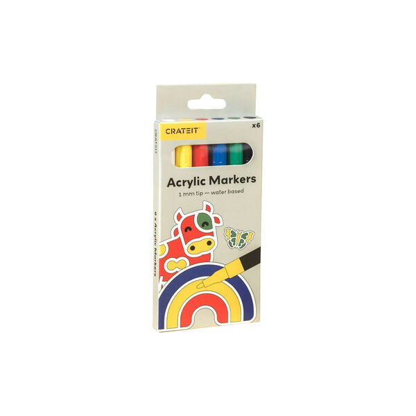 Markers 6 pcs. Markers 6 pcs., Crateit