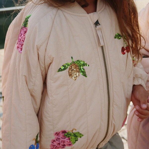 Juno Sequin Bomber Jacket, frapp&eacute;, Konges Sl&oslash;jd