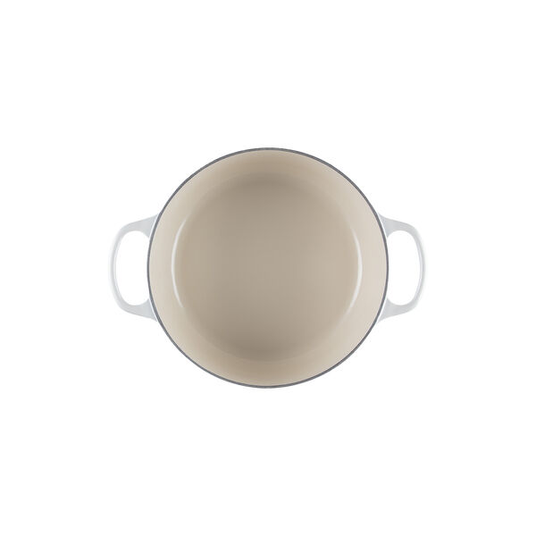 Signature gjutj&auml;rn rund gryta &Oslash; 24 cm, meringue, Le Creuset