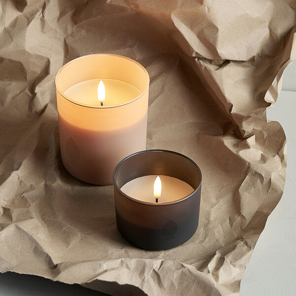 Glass Candle, beige, Uyuni Lighting