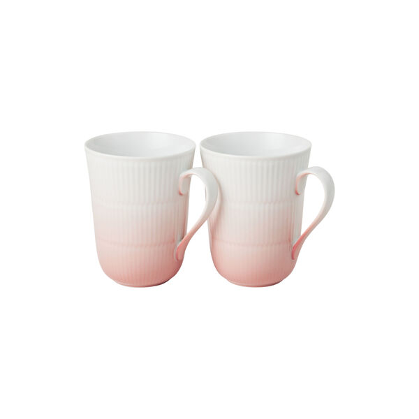 Iris Mugg 36 cl. 2 st, korall, Royal Copenhagen