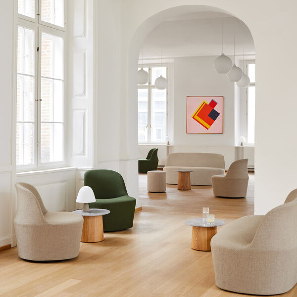 Niveau Soffbord &Oslash; 45 cm, Tundra Grey/oiled ash, Fredericia Furniture