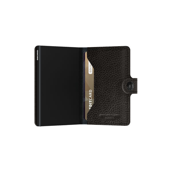 Miniwallet, vegetable tanned black/black, Secrid