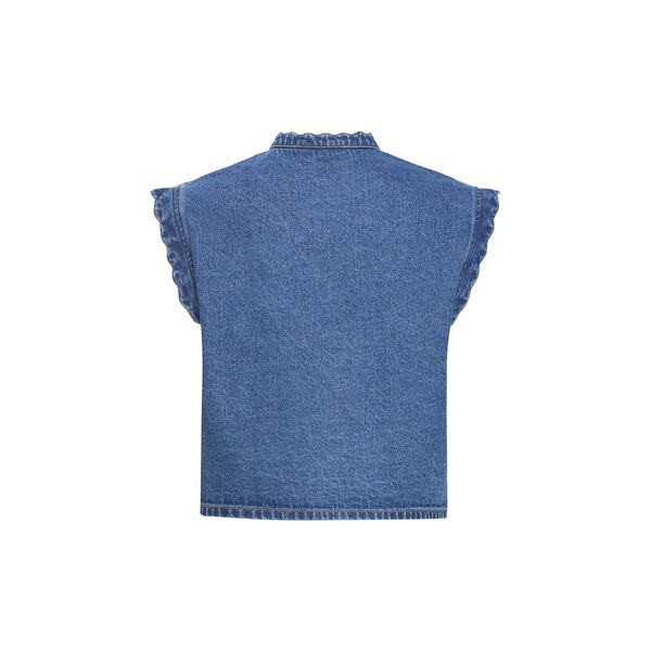 IHPALOU Wasitcoat, washed dark blue, ICHI