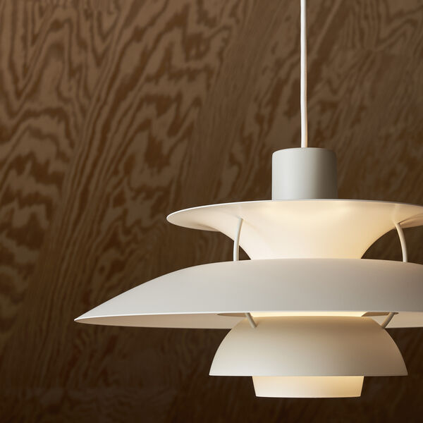 PH 5 Monochrome Pendant, monochrome pale pewter, Louis Poulsen