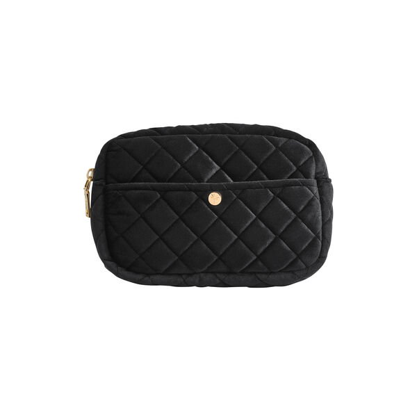 Necess&auml;r medium, black velvet, Fan Palm