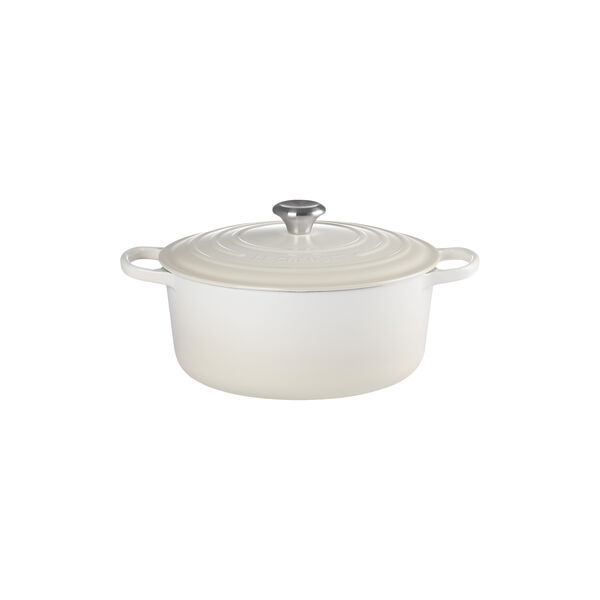 Signature gjutj&auml;rn rund gryta &Oslash; 28 cm, meringue, Le Creuset