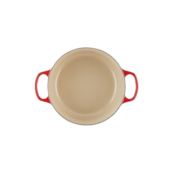 Signature gjutj&auml;rn rund gryta &Oslash; 26 cm, cerise, Le Creuset