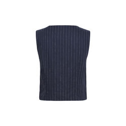 AzaniaPW Waistcoat, blue nights pinstripe, Part Two