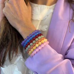 Jasmine small bracelet, coral, Nuni Copenhagen