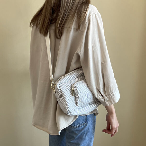 Liten skötväska, classic stripes blue, Cam Cam Copenhagen