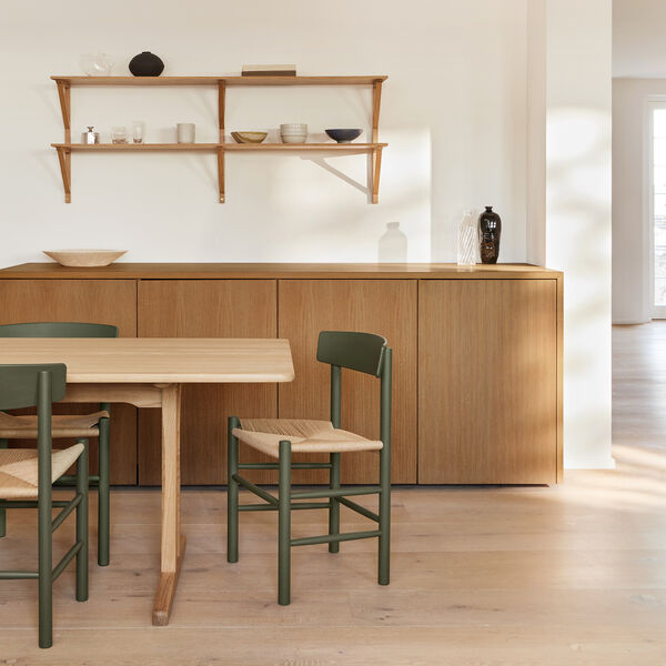 J39 Mogensen stol, khaki green/natural, Fredericia Furniture
