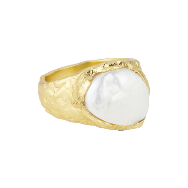 Adeline ring med p&auml;rla, f&ouml;rgylld, Pure by Nat