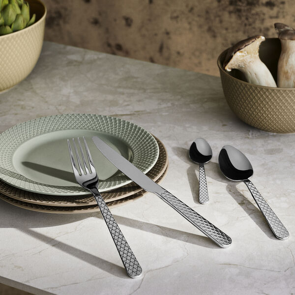 Rhombe Bestickset 16 st, Lyngby Porcel&aelig;n