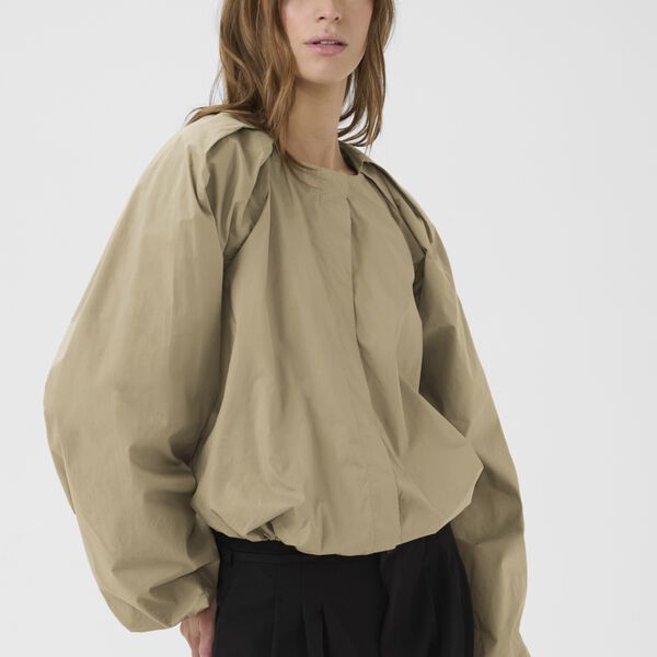 KBEnya Balloon Blouse, weathered teak, Karen by Simonsen
