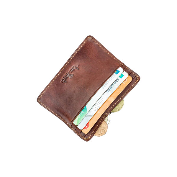 Creditcard Wallet, dark brown, Tony Perotti