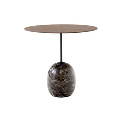Lato Table LN9 Lounge Table, Emparador/walnut, &Tradition