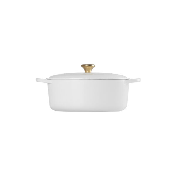 Signature gjutj&auml;rn oval gryta &Oslash; 31 cm, white, Le Creuset