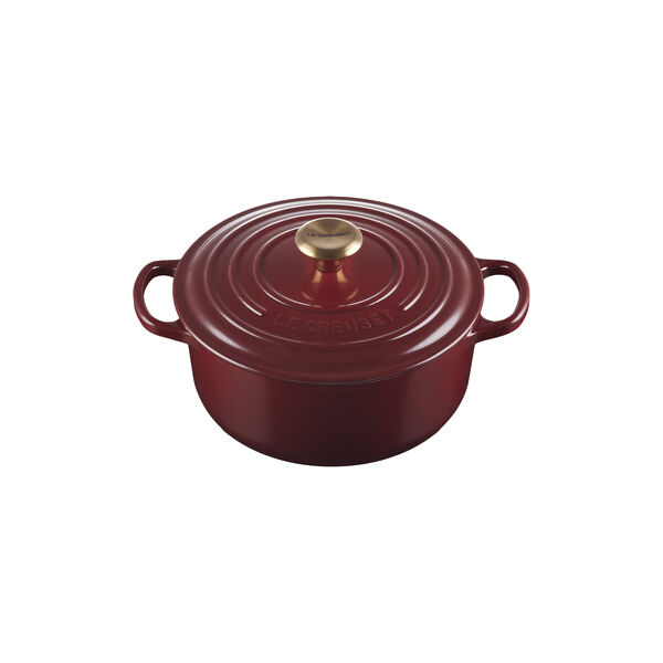 Signature gjutj&auml;rn rund gryta &Oslash; 20 cm, garnet, Le Creuset