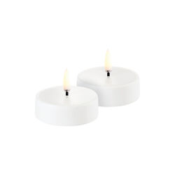 LED rechargeable maxi tealight 2 st., white, Uyuni Lighting