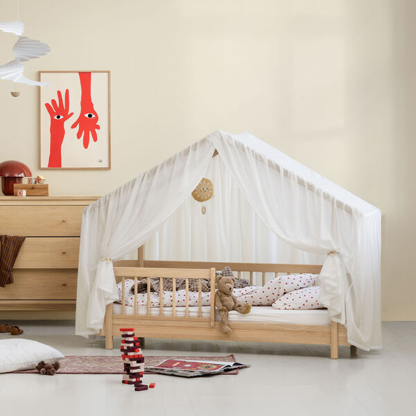 Wood Mini+ House Bed, oak, Oliver Furniture