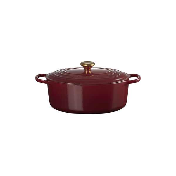 Signature gjutj&auml;rn oval gryta &Oslash; 31 cm, garnet, Le Creuset