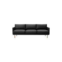 Emo 3-sits soffa, Dakar Black/naturoljad ek, Bruunmunch Furniture