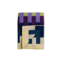 ÅSMUND BOLD Throw, yellow/blue ÅSMUND BOLD Throw, yellow/blue, Røros Tweed