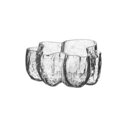 Crackle skål, klar, Kosta Boda