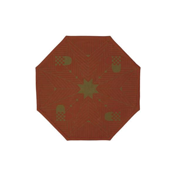 CHRISTMAS TRADITIONAL julgransmatta, archive red, Georg Jensen Damask