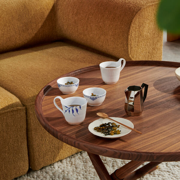 White Fluted mugg med högt handtag 24 cl, Royal Copenhagen