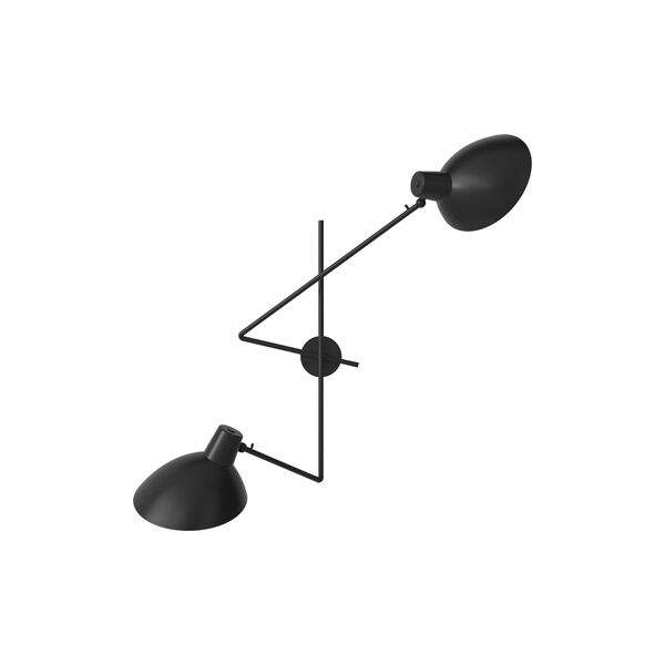 VV Cinquanta Twin Wall Lamp, black/black, Astep