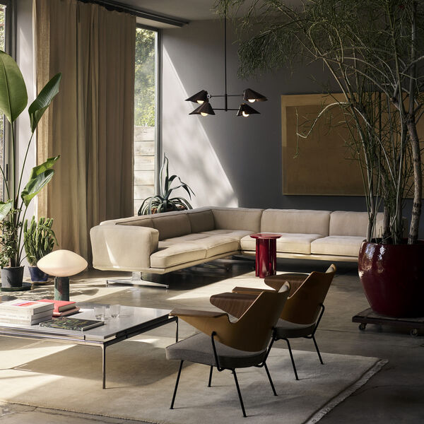 RFH RD8 Lounge Chair, walnut/beech/hallingdal 227, &Tradition