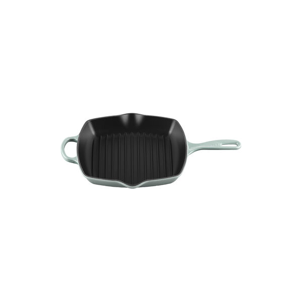 Signature gjutj&auml;rn kvadratisk grillpanna 26 cm, sea salt, Le Creuset