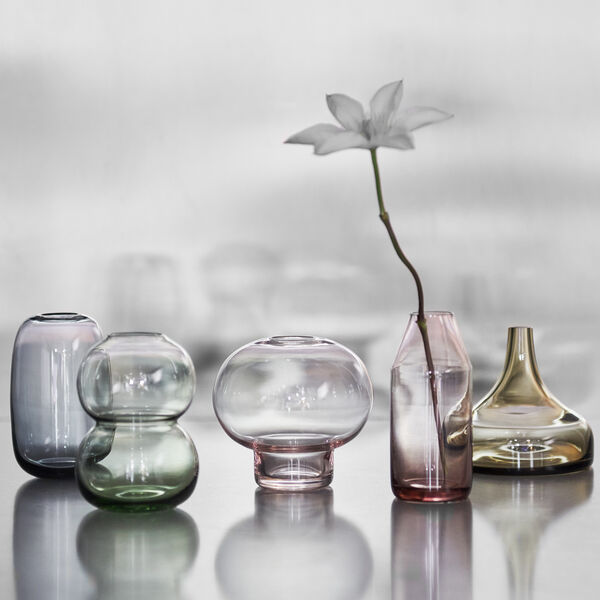 Midsummer Red Clover Mini vas 8,2 cm, pink, Orrefors