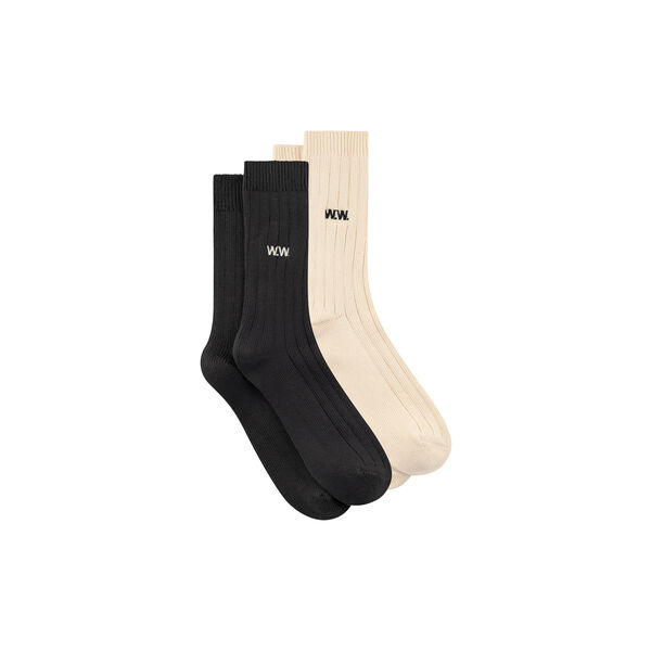 WWDakota Sock 25330 | Turtledove / Gray Pinstripe | Strumpa, Wood Wood