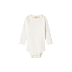 Plain Body LS Bodysuit, gentle white, MarMar Copenhagen