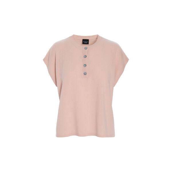 Kumo cashmere blus med knappar, dusty rose, BITTE KAI RAND