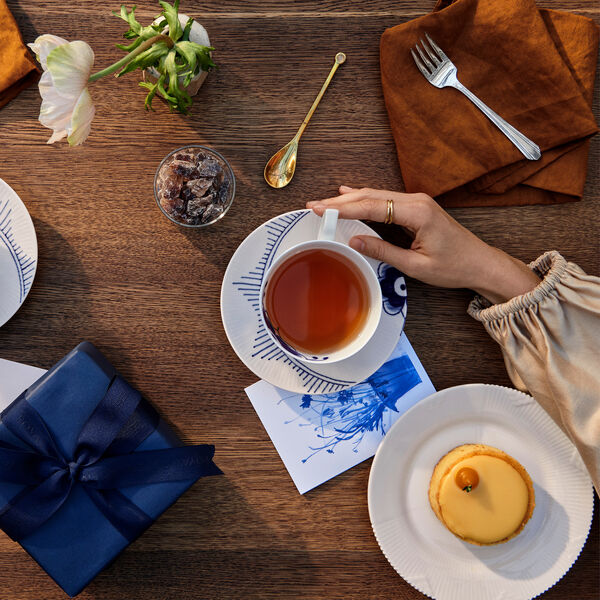 White Elements tallrik, 19 cm, Royal Copenhagen