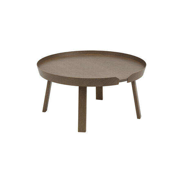 Around Coffee Table, stained dark brown Around Coffee Table, stained dark brown, Muuto