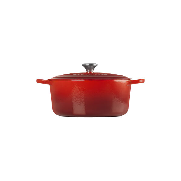 Signature gjutj&auml;rn rund gryta &Oslash; 28 cm, cerise, Le Creuset