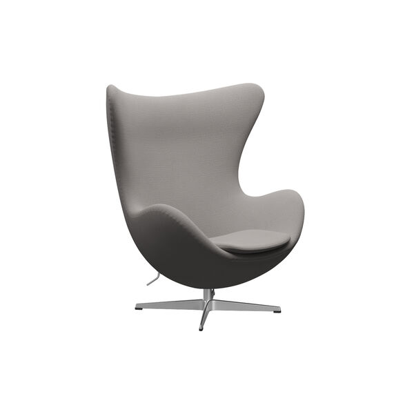 &Auml;gget&trade; 3316 Loungestol, Christianshavn 1121 beige/satin brushed aluminium, Fritz Hansen