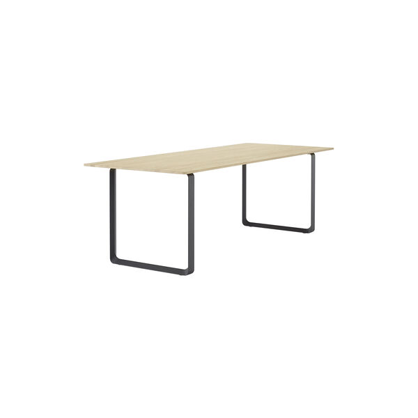 70/70 Table, solid oak/black, Muuto