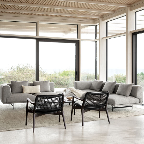 Vipp488 Cabin loungestol, svart/mörkfärgad ek, Vipp