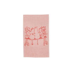 Moomin Hand Towel Love 30x50 cm, rosa, Moomin Arabia