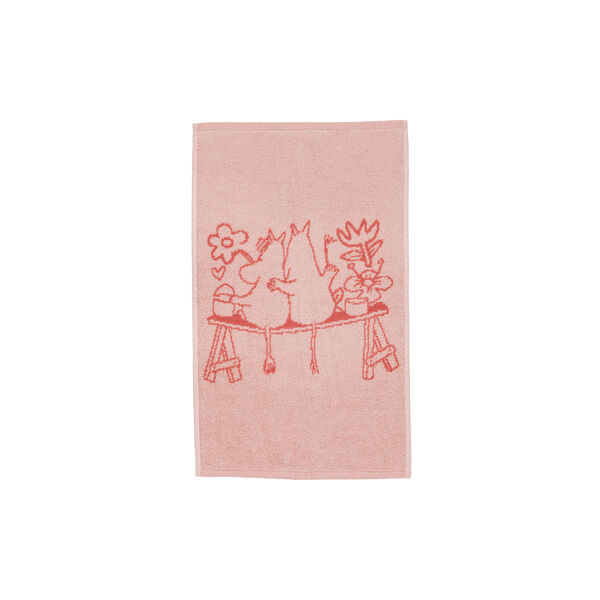 Moomin Hand Towel Love 30x50 cm, rosa, Moomin Arabia